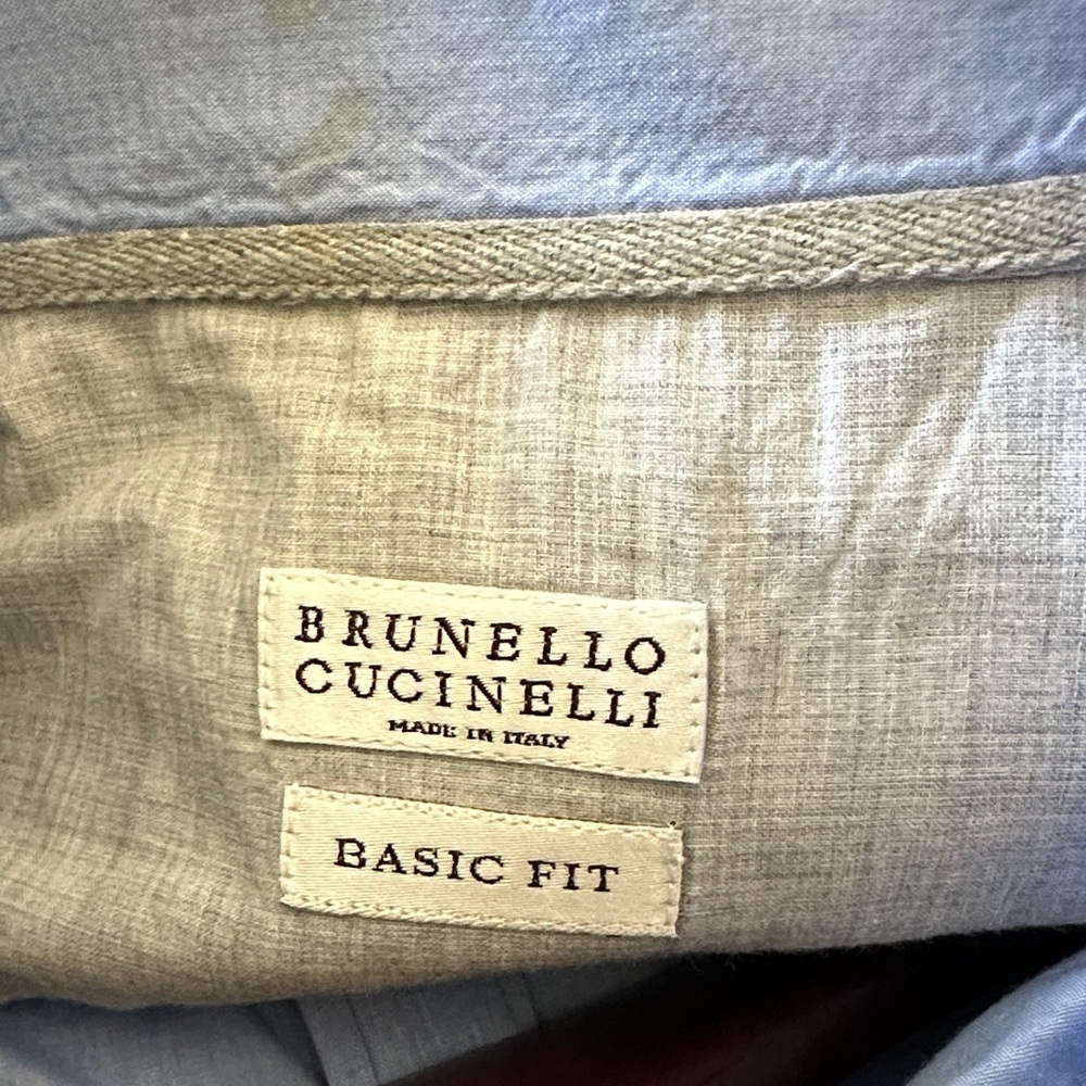 Brunello Cucinelli Basic Fit Light Gray Men’s Dre… - image 3